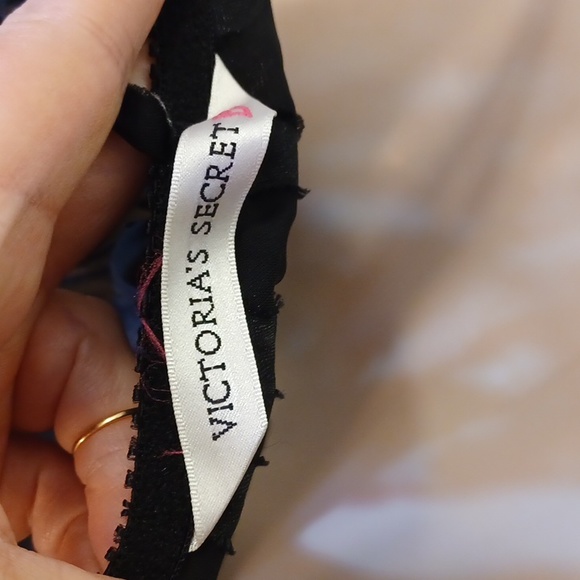 Victoria's Secret vintage 90s sheer black jacquard babydoll nightie - Picture 5 of 6